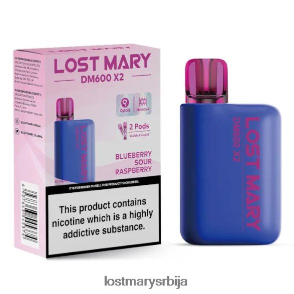 Lost Mary Vape Srbija- лост Мари дм600 к2 вапе за једнократну употребу боровница кисела малина FRVFV4202