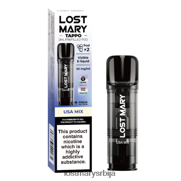 Lost Mary Puffs- лост Мари таппо напуњене махуне - 20мг - 2пк уса мик FRVFV4184