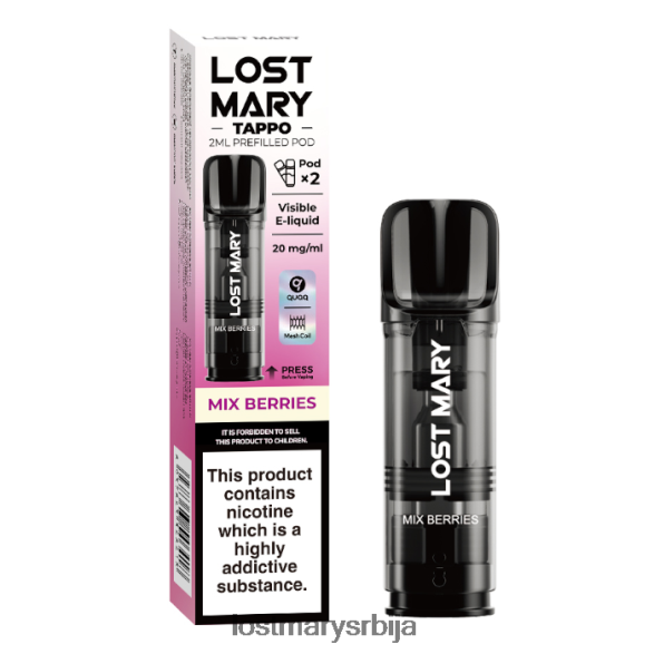 Lost Mary Srbija- лост Мари таппо напуњене махуне - 20мг - 2пк мешати бобице FRVFV4183