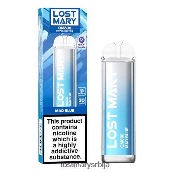 Lost Mary Online Store- лост Мари км600 вапе за једнократну употребу лудо плаво FRVFV4160