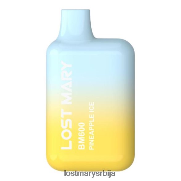 Lost Mary Puff Flavors- лост Мари бм600 вапе за једнократну употребу лед од ананаса FRVFV4145