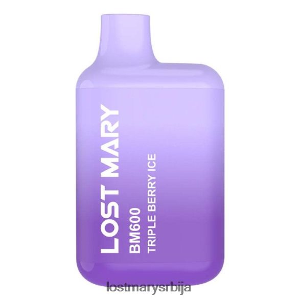 Lost Mary Vape- лост Мари бм600 вапе за једнократну употребу троструки бобичасти лед FRVFV4131