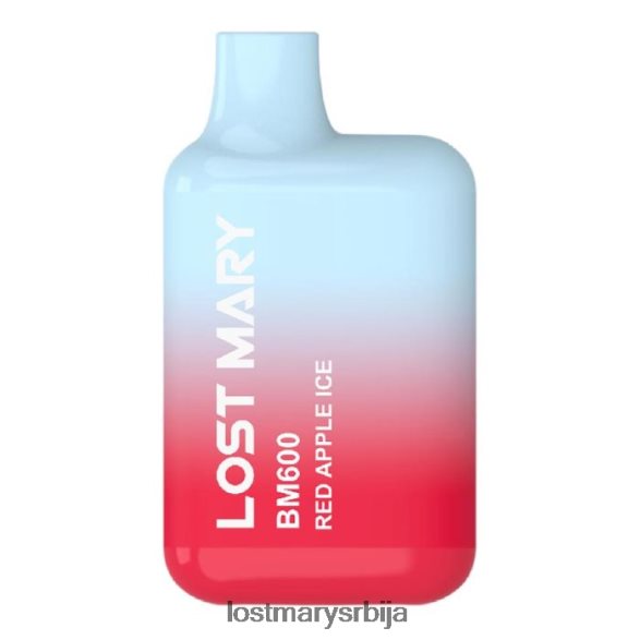 Lost Mary Vape- лост Мари бм600 вапе за једнократну употребу лед од црвене јабуке FRVFV4151